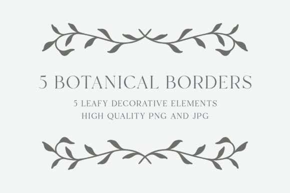Download Botanical Border Bundle | Elegant Frames - Frame Collection