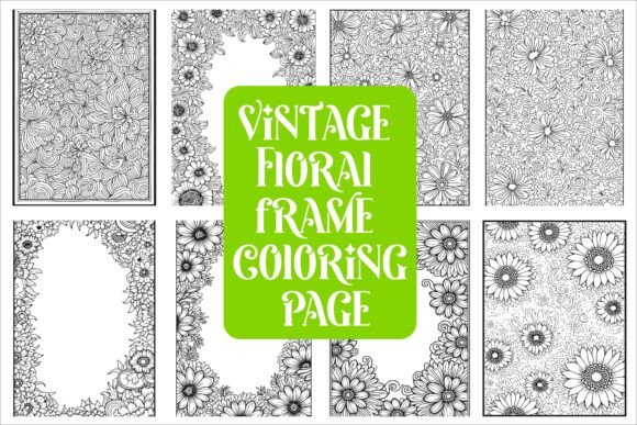 Download Elegant Floral Frame Coloring Page - Frame Collection