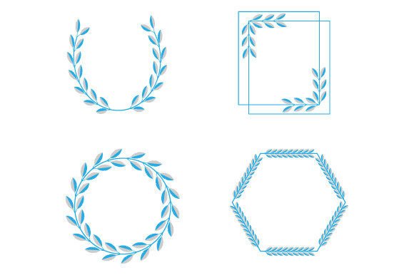 Download Leaf Frame Design Vector Illustration - Frame Collection