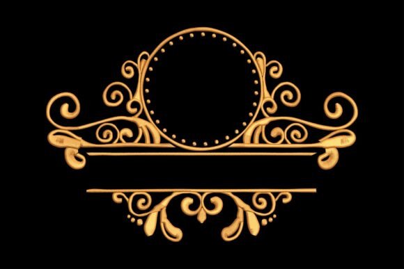 Download Floral Monogram Frame - Frame Collection