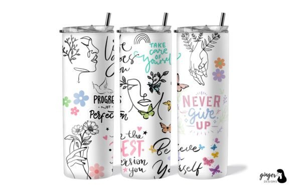 Download Positive Affirmations 20oz Tumbler Wraps - Tumbler wrap Collection