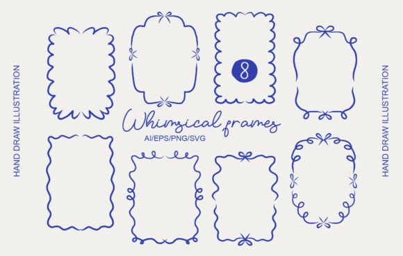 Download Whimsical Hand Draw Frames Clipart Set - Frame Collection