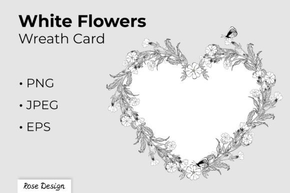 Download Black and White Campion Wildflower Frame - Frame Collection