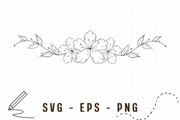 Download Floral Line Art Flower Frame - Frame Collection