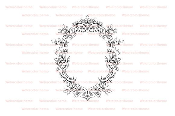 Download Vintage Floral Frame SVG Cut File - Frame Collection