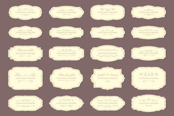 Download Vintage Frame Labels - Frame Collection