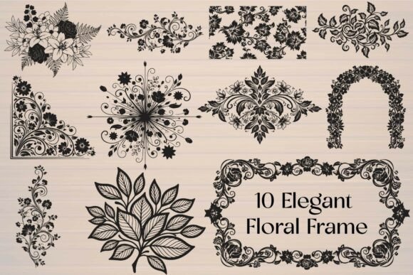 Download Elegant Floral Frame - Frame Collection