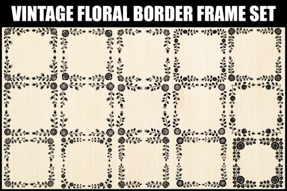 Download Vintage Floral Border Frame Set - Frame Collection