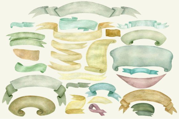 Download Watercolor Ribbon Clipart, Vintage Frame - Frame Collection