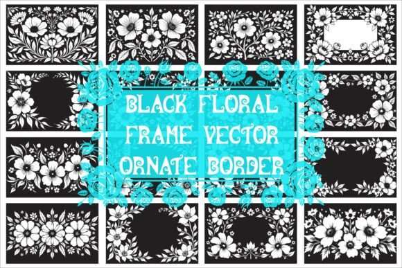 Download Elegant Laser Cut Black and White Floral - White Collection