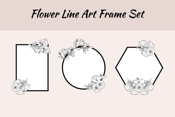 Download Hibiscus Flower Frame Lineart SVG - Frame Collection