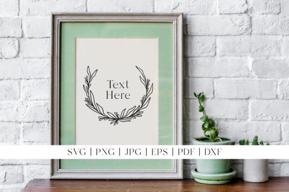 Download Leaf Wreath Frame | Botanical Border - Frame Collection