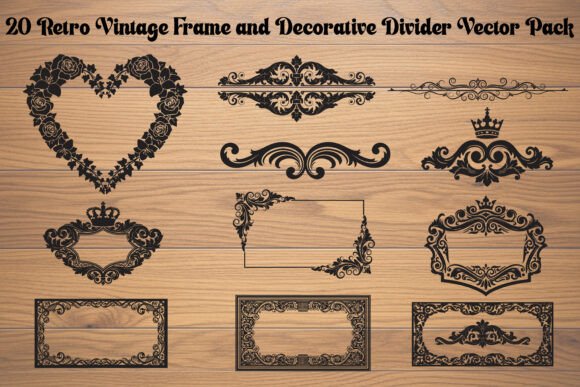 Download Retro Vintage Frame and Decorative - Frame Collection