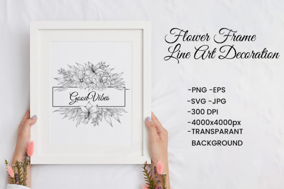 Download Floral Frame Line Art Border Isolated - Frame Collection