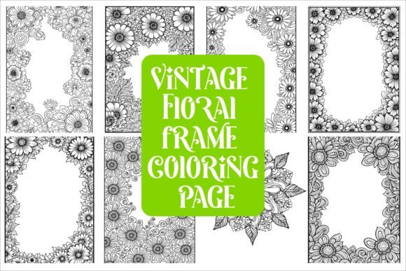 Download Elegant Floral Frame Coloring Page - Frame Collection