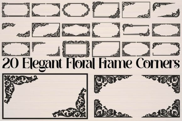 Download Elegant Floral Frame Corners - Frame Collection