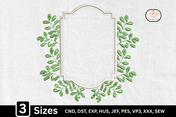 Download Floral Elegant Monogram Frame - Frame Collection