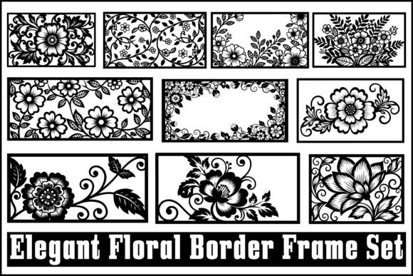 Download Vintage Floral Border Frame Set - Frame Collection