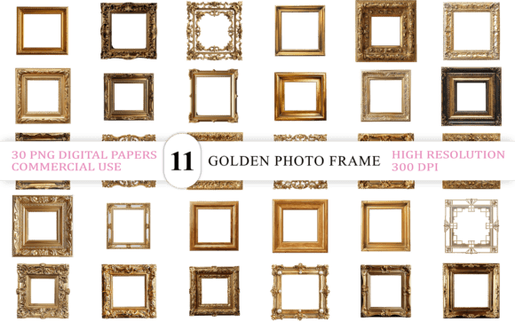 Download Luxury Antique Frame PNGs Bundle - Frame Collection