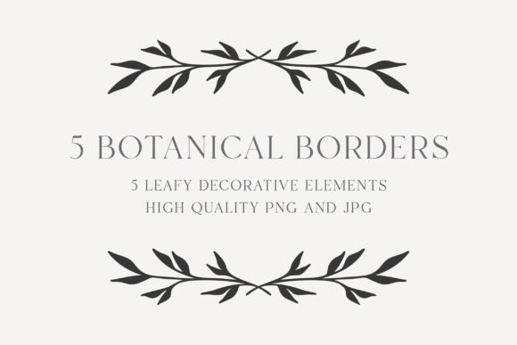 Download Botanical Border Bundle | Elegant Frames - Frame Collection