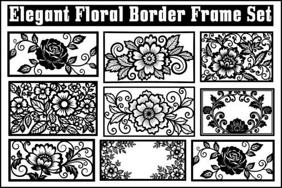 Download Vintage Floral Border Frame Set - Frame Collection