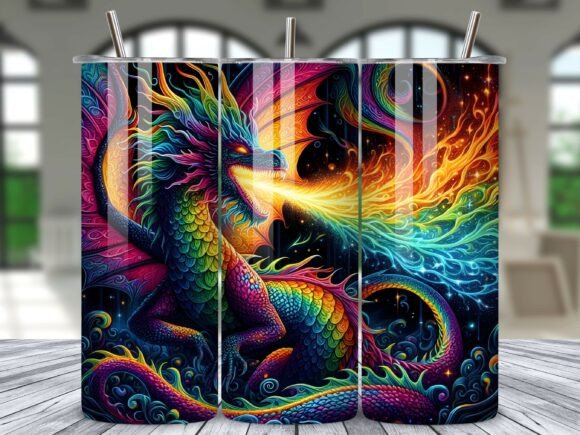 Download Dragon Tumbler Wrap Sublimation PNG - Tumbler wrap Collection