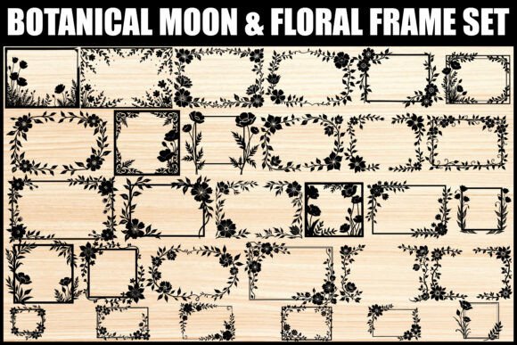 Download Floral Botanical Frame Clipart Set - Frame Collection